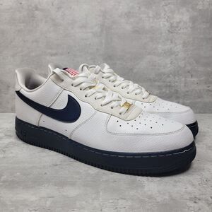 Mens Size 13 Nike Air Force 1 Low '07 LV8 USA 2019 Red White Blue CK5718100 Gold